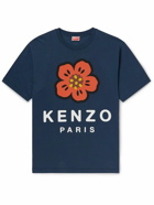 KENZO - Logo-Print Cotton-Jersey T-Shirt - Blue