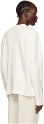MM6 Maison Margiela Off-White Printed Sweatshirt