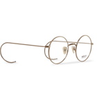Moscot - Hamish Round-Frame Gold-Tone Optical Glasses - Gold