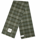 Acne Studios Men's Veken Cashmere Check Scarf in Forest Green