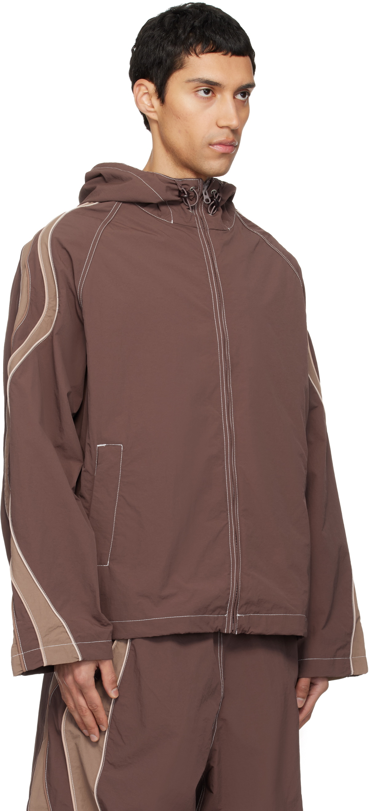 ERL Brown UFO Track Jacket