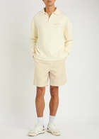 Axel Arigato Embroidered Cotton-poplin Shorts Beige