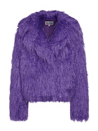 MC2 Saint Barth Purple Furry Short Jacket Sully