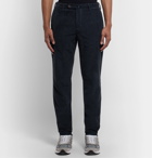 Incotex - Slim-Fit Tapered Cotton-Blend Corduroy Cargo Trousers - Blue