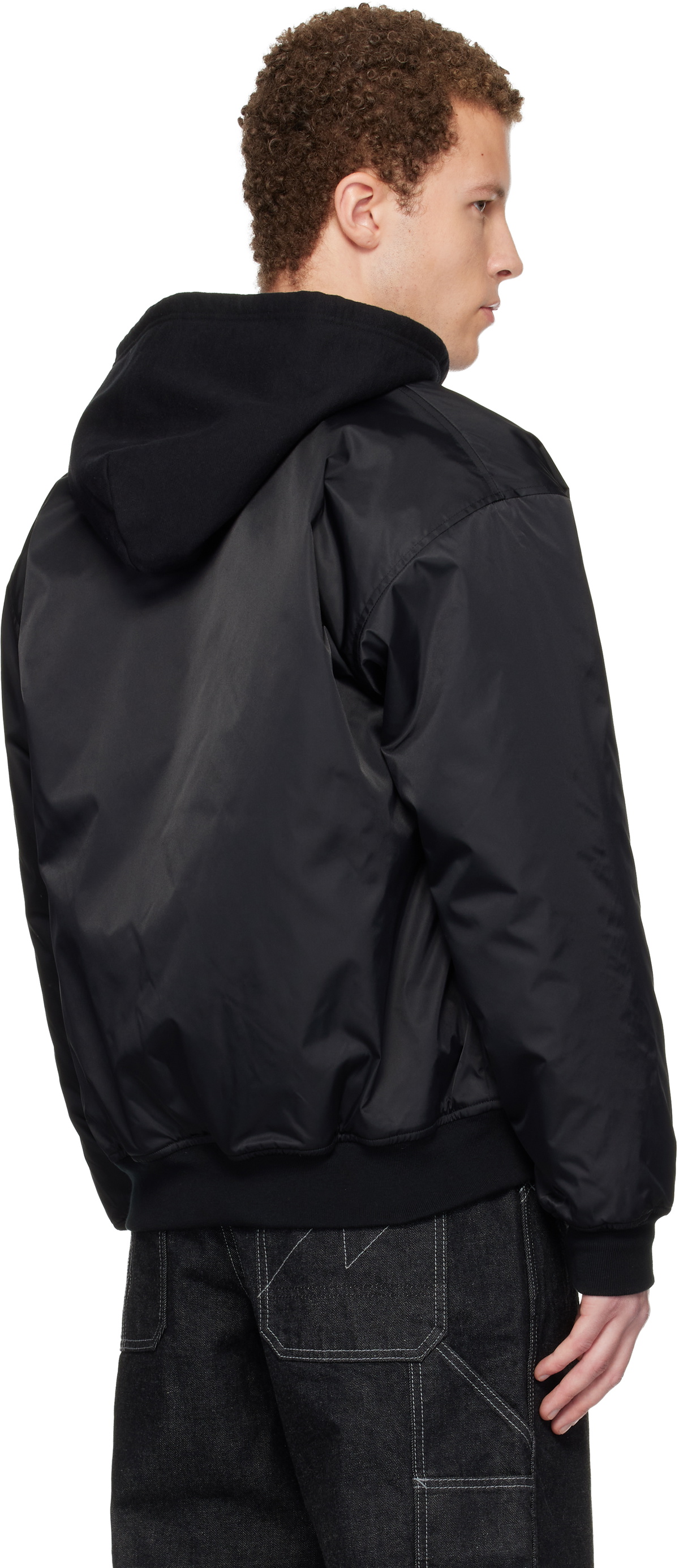 Neighborhood Black Baseball Bomber Jacket Neighborhood