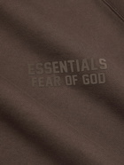 FEAR OF GOD ESSENTIALS - Logo-Appliquéd Cotton-Blend Jersey Sweatshirt - Purple