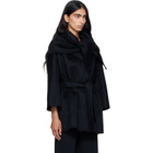 Max Mara Black Detto Cashmere Coat