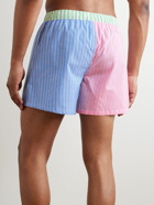Paul Smith - Colour-Block Striped Jersey Boxer Shorts - Pink