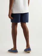 Onia - Straight-Leg Linen Drawstring Shorts - Blue