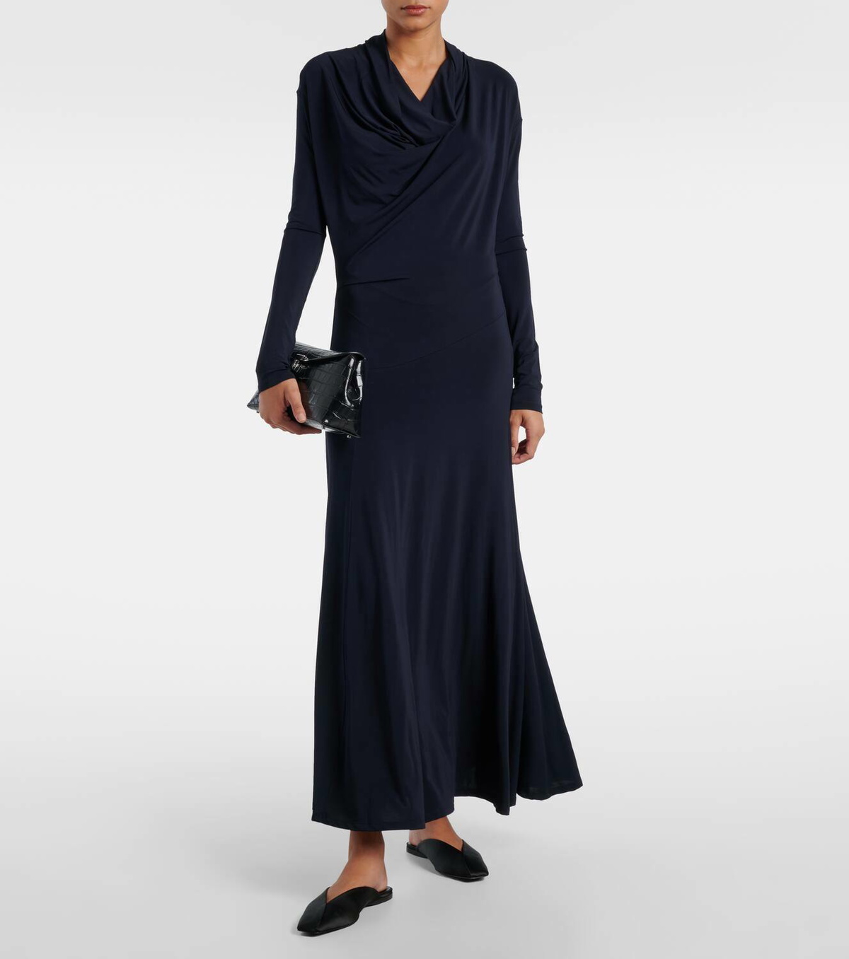 Tove Eadan draped jersey midi dress