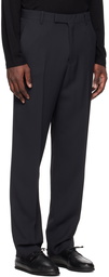 The Row Navy Elijah Trousers