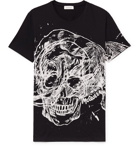 Alexander McQueen - Slim-Fit Printed Cotton-Jersey T-Shirt - Black