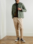 Beams Plus - Tapered Pleated Cotton-Twill Trousers - Neutrals