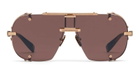 Balmain Colonel - Rose Gold / Brown Swirl Sunglasses