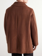 Kaptain Sunshine - Double-Breasted Brushed Wool-Felt Coat - Brown