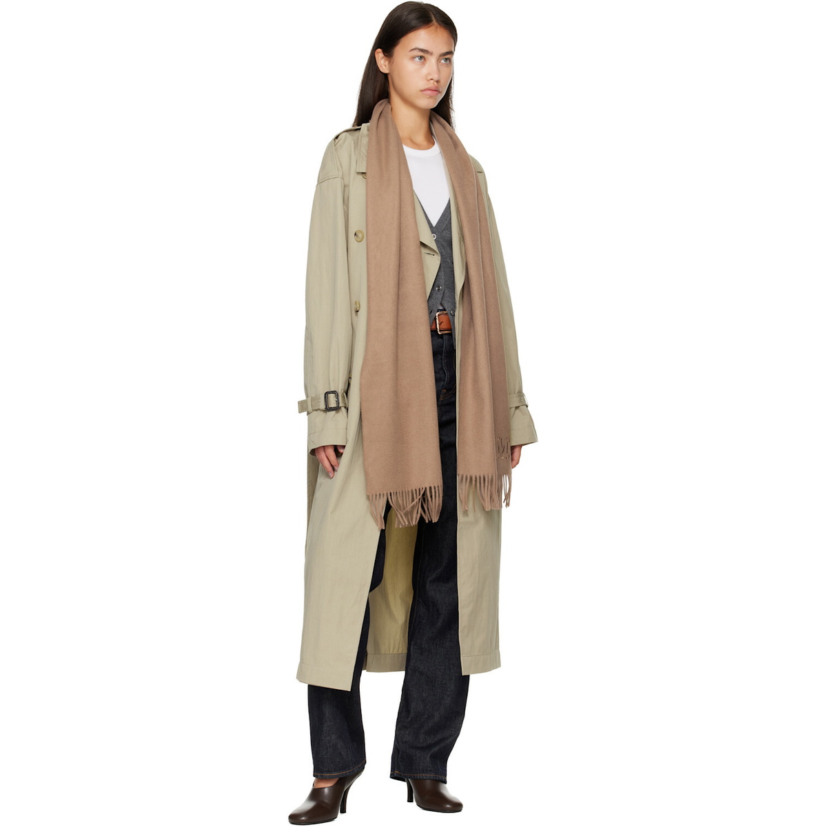 Max Mara Brown Dalia Scarf