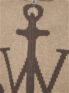JW ANDERSON - Logo Wool Knit Zip-up Hoodie