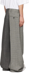 VETEMENTS Gray Split Deconstructed Tailored Trousers