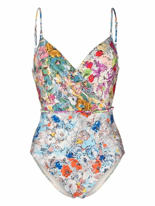 Photo: ZIMMERMANN - Printed Wrap One Piece Swimsuit