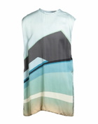 Jil Sander Mens T-shirt Sky in Blue