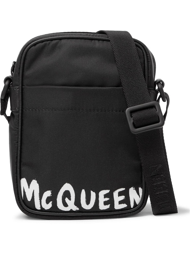 Photo: Alexander McQueen - Logo-Print Nylon Messenger Bag