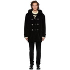 Saint Laurent Black Duffle Coat