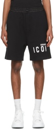 Dsquared2 Black & White 'Icon' Shorts