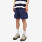 Nike Men's Solo Swoosh Woven Short in Midnight Navy/White