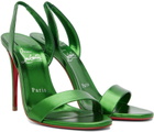 Christian Louboutin Green Marylin 100mm Heeled Sandals