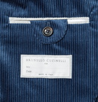 Brunello Cucinelli - Slim-Fit Unstructured Cotton-Corduroy Suit Jacket - Blue