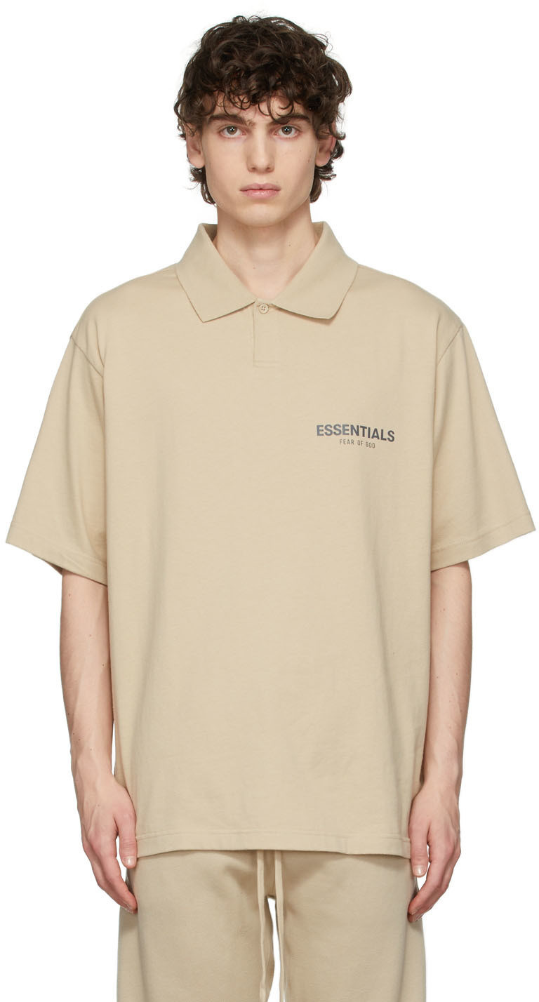 Essentials SSENSE Exclusive Beige Jersey Polo Essentials