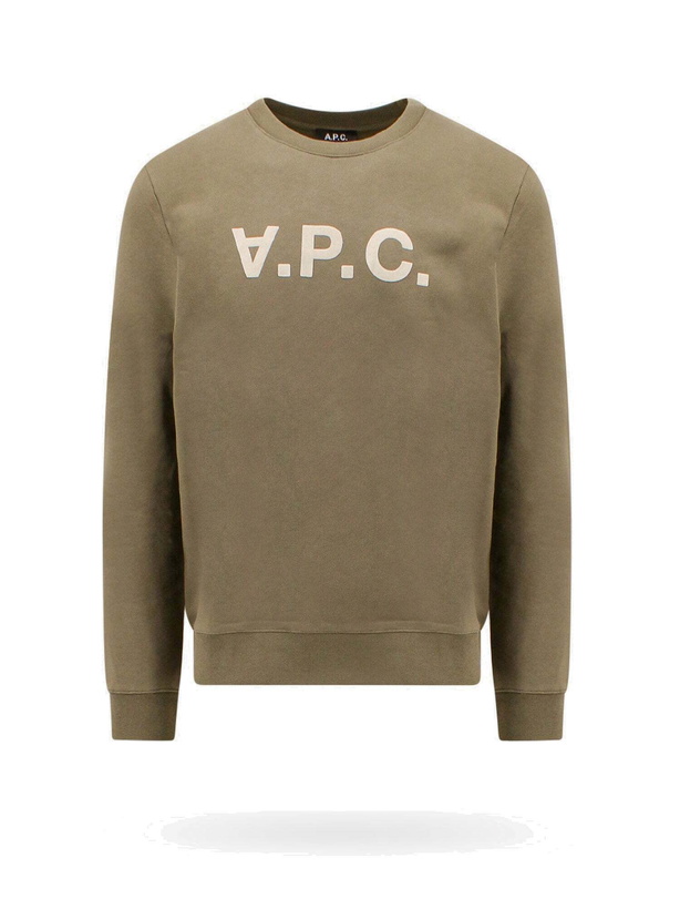 Photo: Apc Sweatshirt Green   Mens