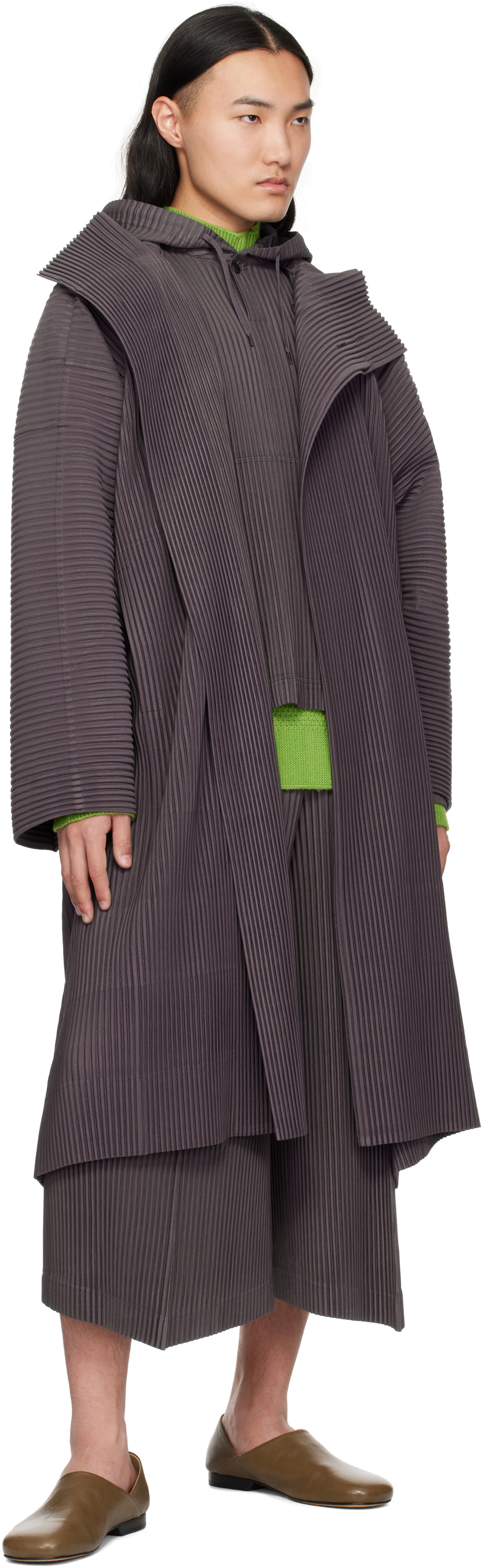 HOMME PLISSÉ ISSEY MIYAKE Purple Monthly Color December Coat Homme