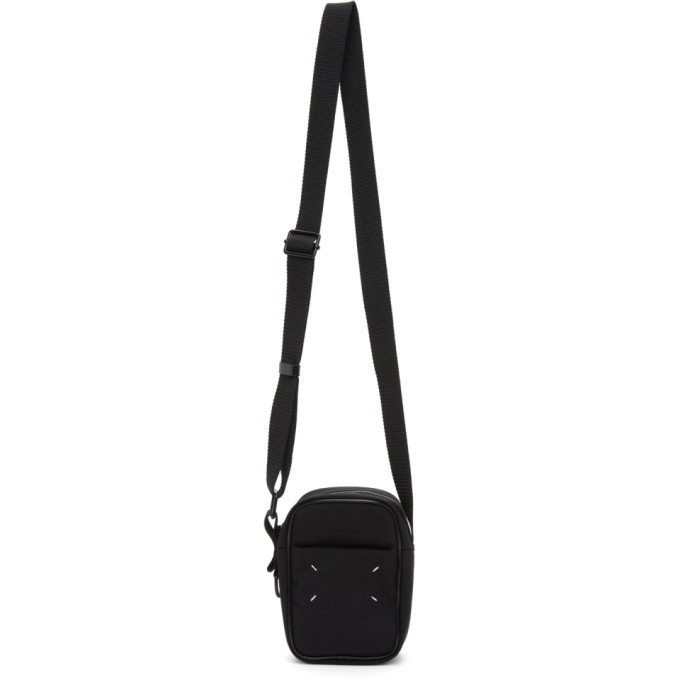 Maison Margiela Black Mini Four Stitch Messenger Bag Maison Margiela