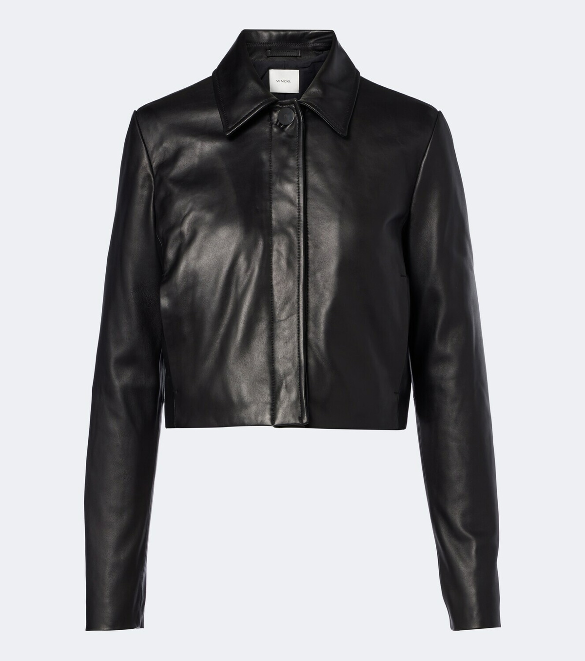 Vince Cropped leather jacket