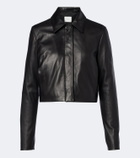 Vince Cropped leather jacket