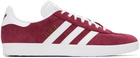 adidas Originals Burgundy Gazelle Sneakers