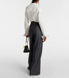 Etro Pleated wool-blend wide-leg pants