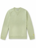 Carhartt WIP - Chase Logo-Embroidered Cotton-Blend Jersey Sweatshirt - Green