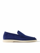 Loro Piana - Summer Walk Suede Loafers - Blue