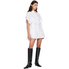 sacai White Poplin Minidress