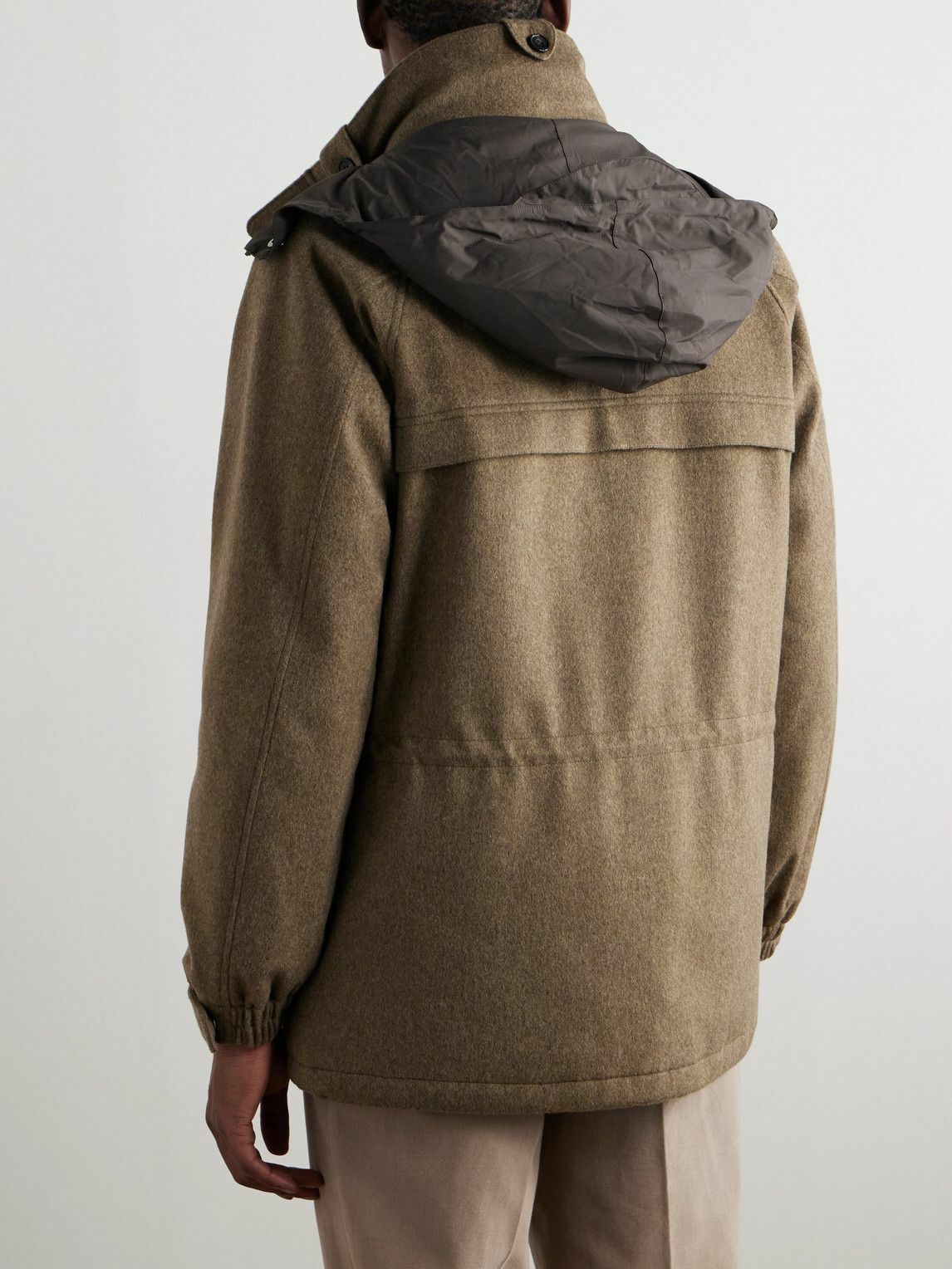 Loro Piana - Icer Padded Storm System® Cashmere Hooded Field Jacket - Neutrals