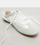 Saint Laurent Lewis leather and suede sneakers