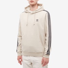 Adidas Men's 3 Stripe Hoody in Wonder Beige