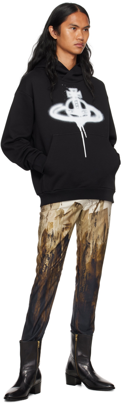 Vivienne Westwood Black Spray Orb Hoodie Vivienne Westwood