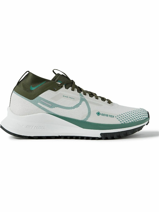Photo: Nike Running - React Pegasus Trail 4 GORE-TEX® Mesh Running Sneakers - Gray