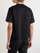 Versace - Logo-Detailed Cotton-Jersey T-Shirt - Black