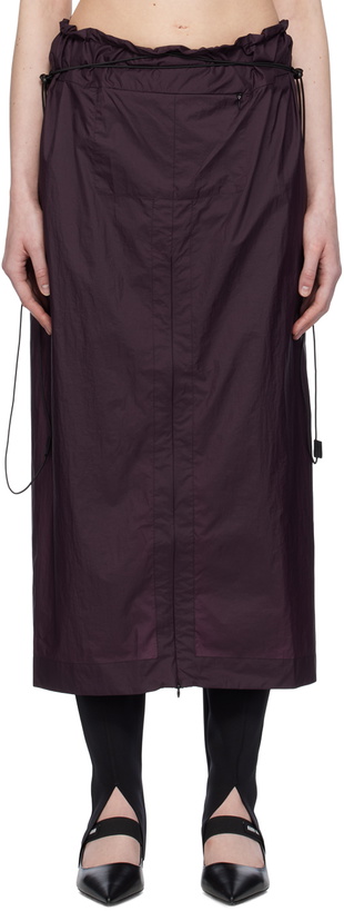 Photo: JOHANNA PARV Purple Vent Midi Skirt