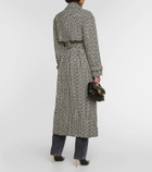 Balmain Monogram jacquard trench coat