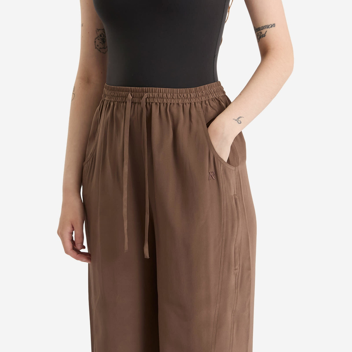 Represent Women's Mirage Silk Trousers in Coffee Quartz